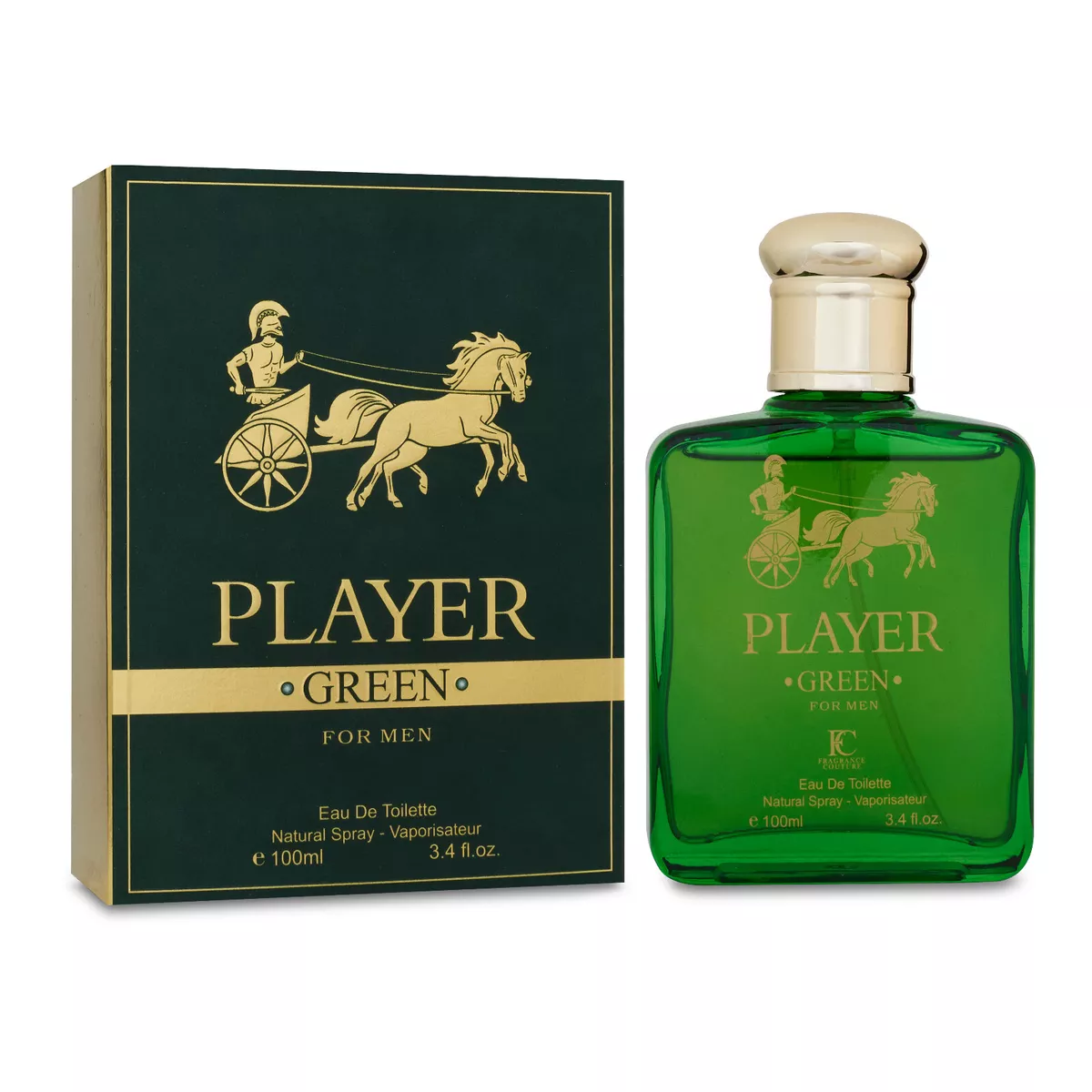 Fragrance Couture PLAYER GREEN 3.4 SP MEN 3.4 Oz EDT Spray Men s