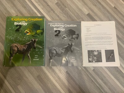 Exploring Creation with Biology: 2nd Ed.  Textbook, Solutions, And Tests Lot