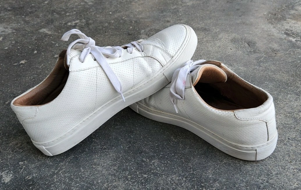 GREATS Royale Men s Leather Sneakers Size 7 White Made In Italy