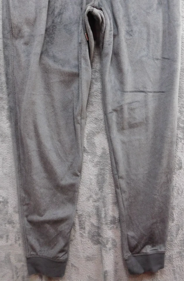 Pantalones de salón Daniel Buchler para hombre S gris terciopelo con cordón con puños Foto 3 de 4