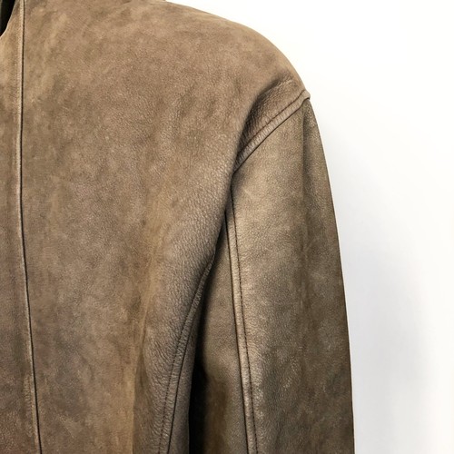 cherokee jacket mens size medium brown leather distressed coat