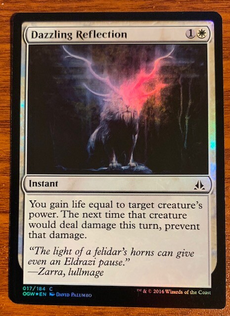 2016 MTG Wizard of the Coast Oath of Gatewatch Foil Dazzling Reflection #17 Used