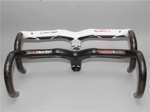 Carbon Fiber Drop Bar 28.6*400/420/440mm Road Bike Racing Integrated Handlebar - Image 2 of 4