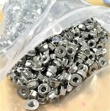 M8 Titanium Nut, Flange Lock Smooth Flange Nylon Insert 8mm x 1.25 Gr.5