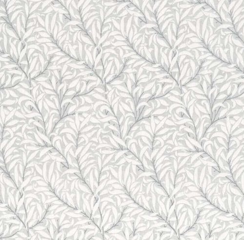 WILLIAM MORRIS VORHANGSTOFF Pure Willow Bough's Print 3,1 METER HELLGRAU - Bild 6 von 6