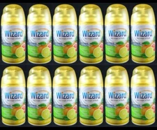 12 Wizard Automatic Spray Refill Tropical Citrus 5 oz
