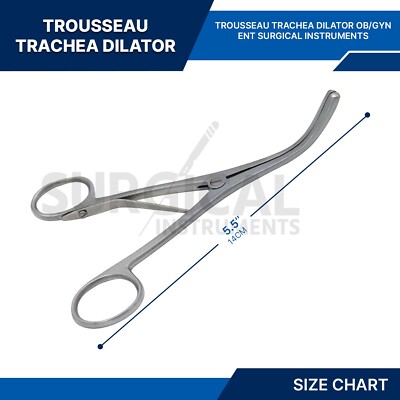 Trousseau Tracheal Dilator Forceps 5.5