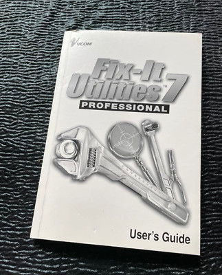 User's Guide VCOM Fix-It Utilities Professional Software Avanquest Booklet