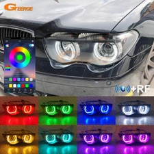 For Bmw E65 E66 745i 760i Multi Color Dtm Style Rgb Led Angel Eyes Halo Rings For Bmw E65 E66 745i 760i Multi Color Dtm Style Rgb Led Angel Eyes Halo Rings