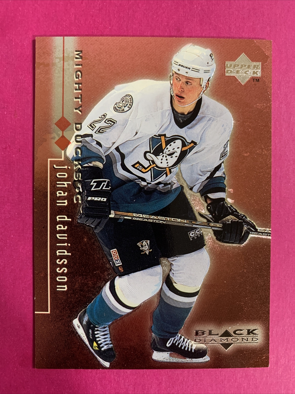 🐶 1998-99 Upper Deck Black Diamond Double Diamond #3 Johan Davidsson /2000