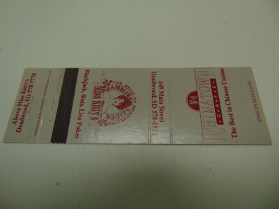 L209 Vintage Matchbook Cover Miss Kitty's Chinatown Cafe Chinese Restaurant SD