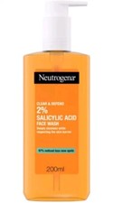 Neutrogena Clear & Defend Face Wash  200ML Oil-Free Facial Cleanser SmootherSkin