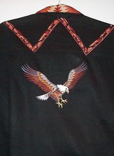 EAGLE/CHIEF DENIM SHIRT IN BLACK