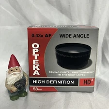 Opteka 58mm 0.43X HD Super Wide Angle Lens with Macro For Canon EOS DSLR Cameras