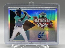 2021 Leaf Metal Draft Ian Lewis Jr National Pride Silver Rainbow Auto