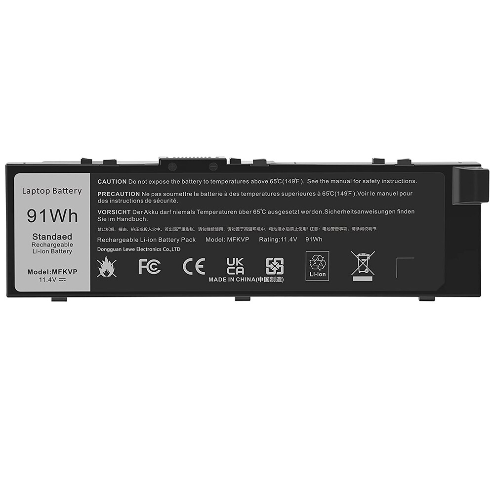 91Wh MFKVP Dell Battery For Dell Precision 15 7510 7520 17 7710 7720