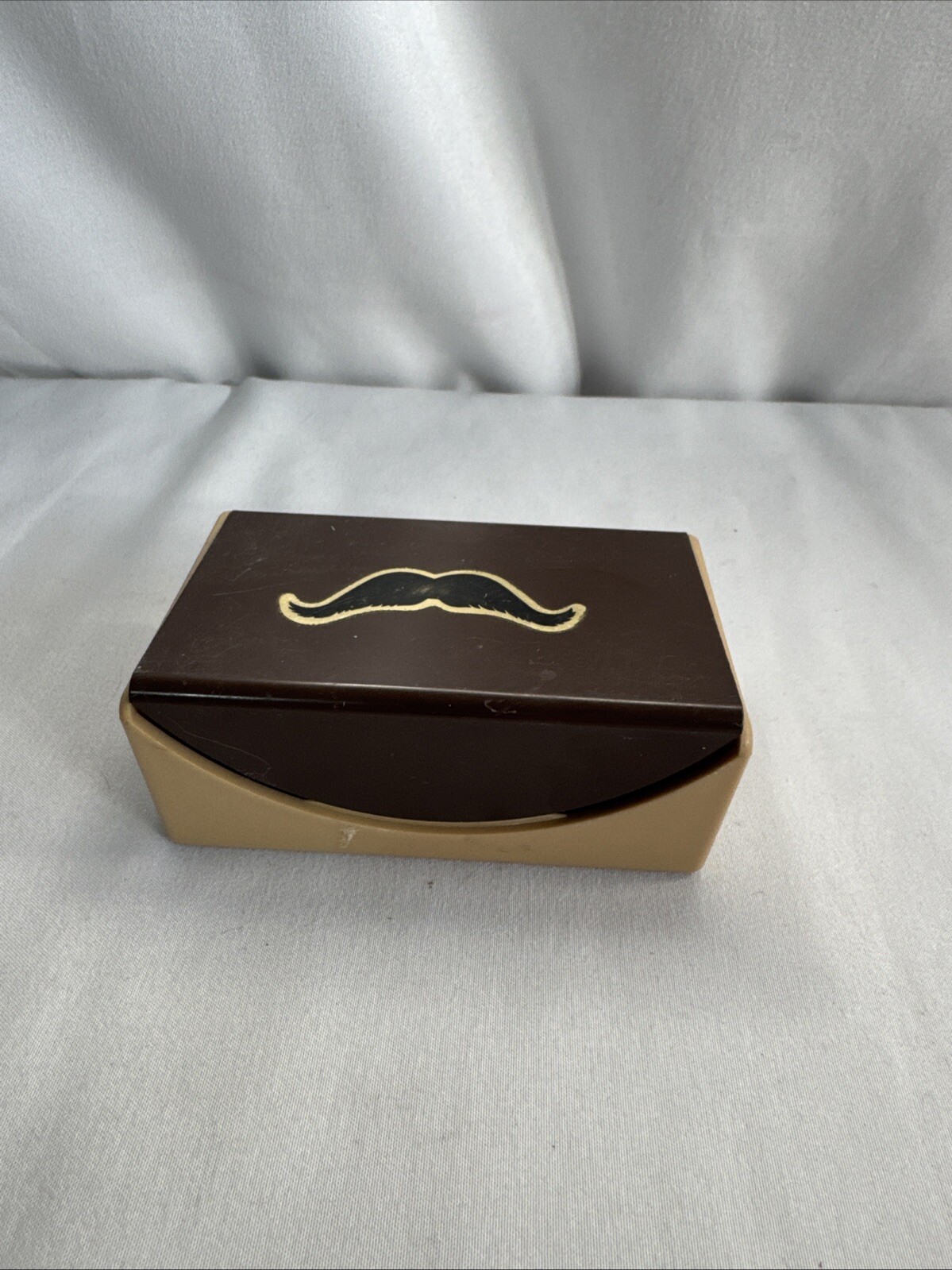 Swank Moustache Mustache Grooming Brush With Case Made in West Germany