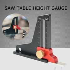 Height Gauge Woodworking Saw Table Height Gauge Depth Measuring Ruler Tools YSE