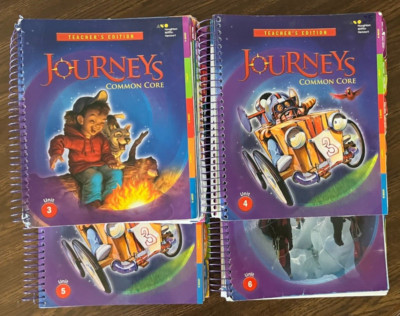 Journeys 3rd Grade Teachers Editions Units 3 4 5 6 Common Core 2014 HMH