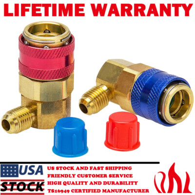 #ad HVAC AC Manifold Gauge Hose Conversion Kit Quick Adapter for Automobile Adapter $11.99