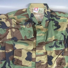 Propper Military Style Camo Button Up Field Jacket Medium Camo Chore Coat