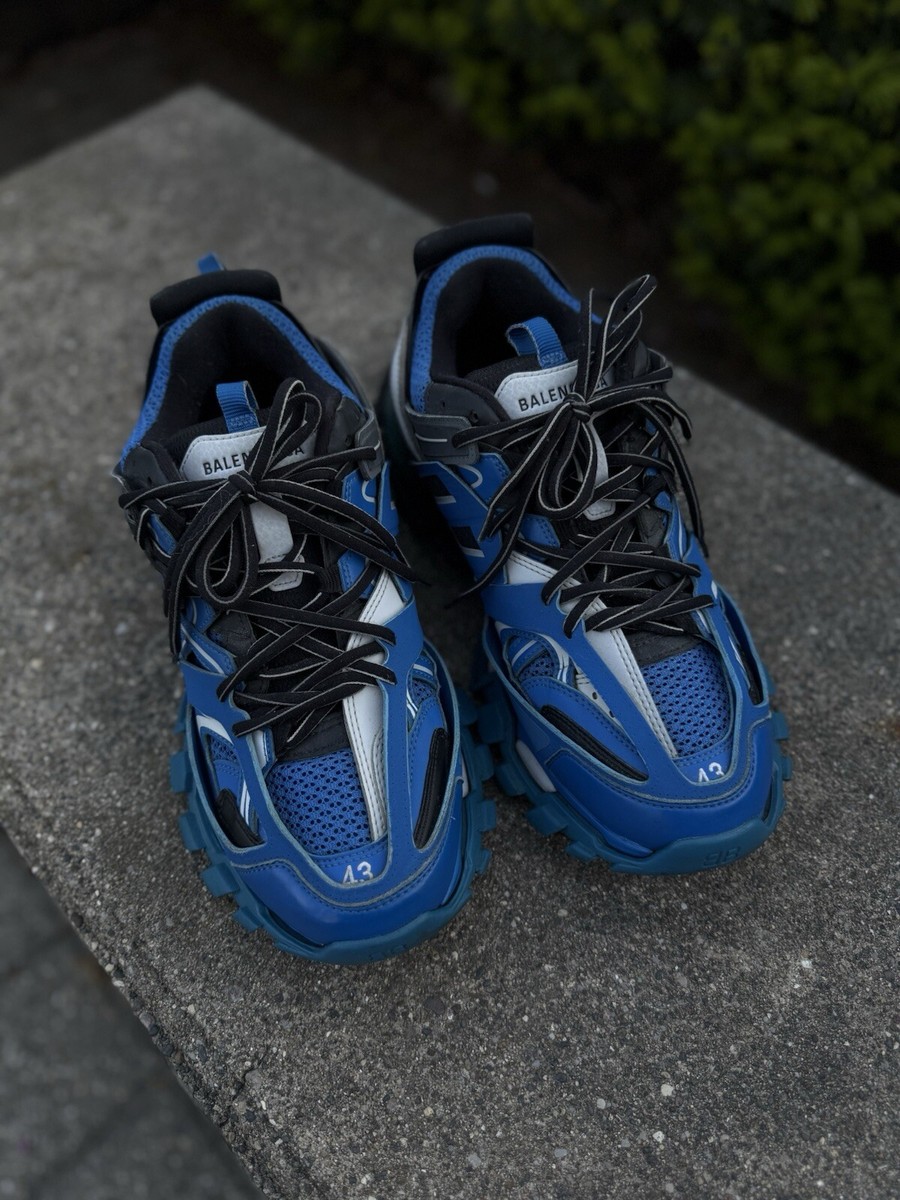 靴 Balenciaga Runner Sneaker Blue 43 Balenciaga Men's Blue Orange Runner Sneakers Size 43 | eBay