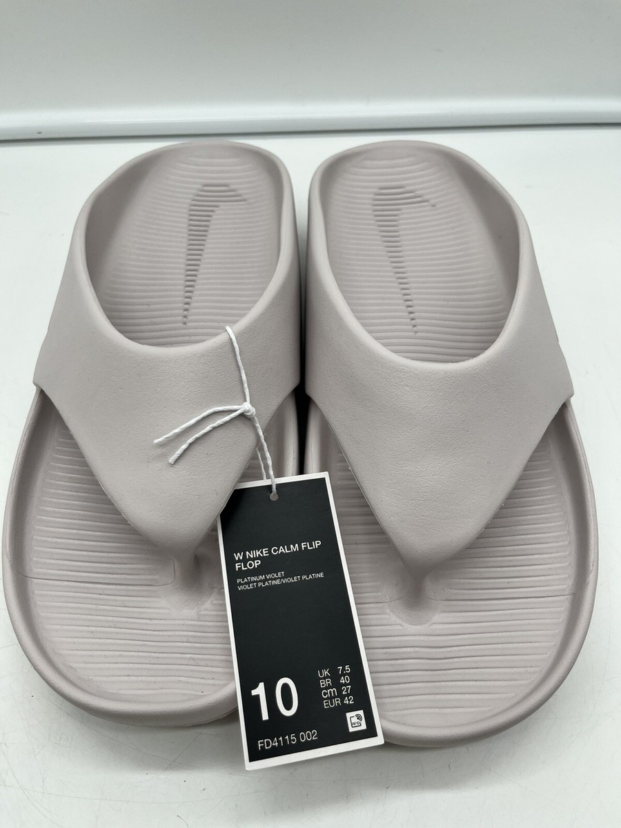 NEW Women's Size 10 Nike Calm Flip Flop Triple Casual Shoes