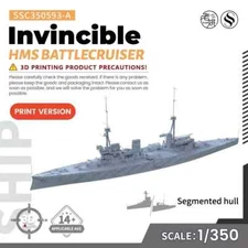 SSMODEL SSC350593-A 1/350 Military Model Kit HMS Invincible Battlecruiser