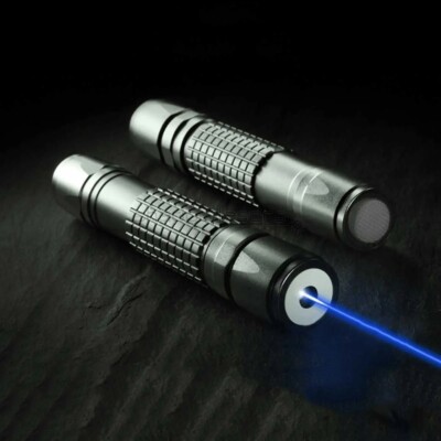 BX2 450nm Adjustable Focus Blue Laser Pointer Battery & Goggles & 5 Star Caps US
