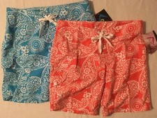 Kanu Surf Women's Lanai Boardshort, Coral, Aqua or Purple 8,10,12, 14