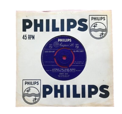 E520, Anyway The Wind Blows, Doris Day, 7''45rpm Single, Excellent Condition