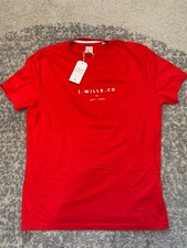 Image of Jack Wills Murphy Graphic Tshirt Red Large 100% Cotton
