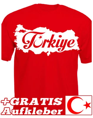 Türkei t-Shirt Türkiye Islam Turkey türkiye Flag Islam Alah Sticker Halbmond St - Bild 1 von 2