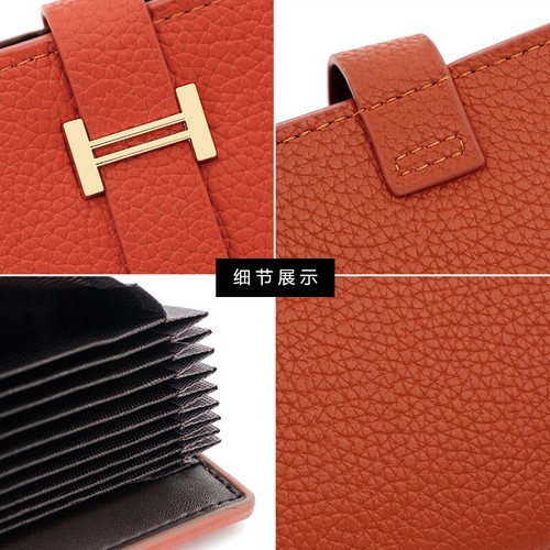 Mini bolso de mano de cuero para mujer sin asas seguro RFID correa pequeña tarjeta billetera cartera regalos - Imagen 9 de 23