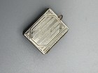 Vintage Alaska Book Locket Pendant Gold Tone Hand painted — photo 4