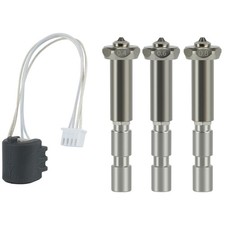 High Temperatures 3D Printer Hotend Assembly Steel Nozzle Easy Installation Kit