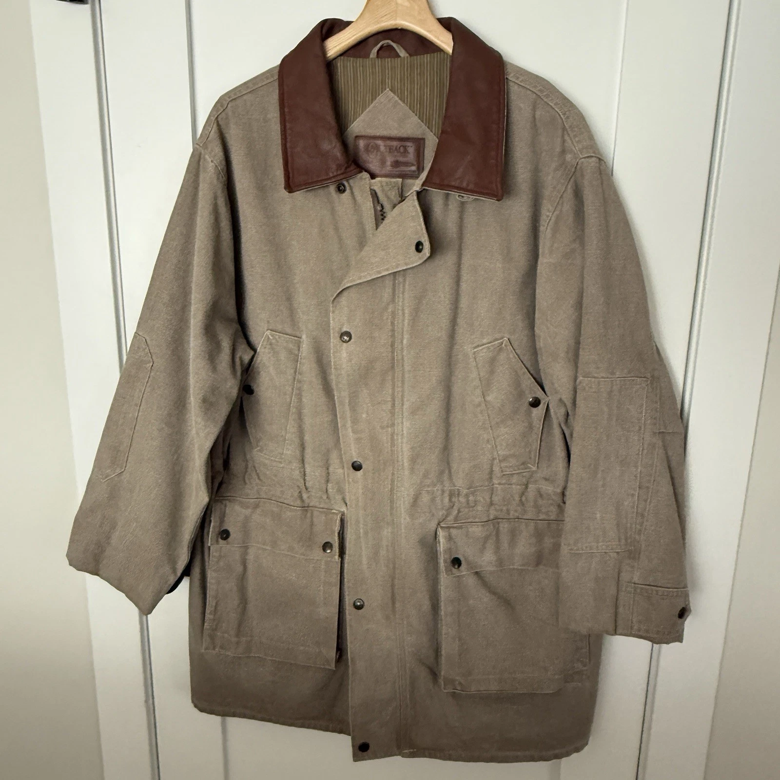Vtg Outback Trading Co Canvas Countryman Barn/Chore Coat Unisex Large Aussie