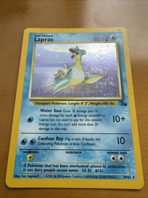 Lapras Holo Rare #131 - Pokemon Card English 1997 Fossil Unlimited