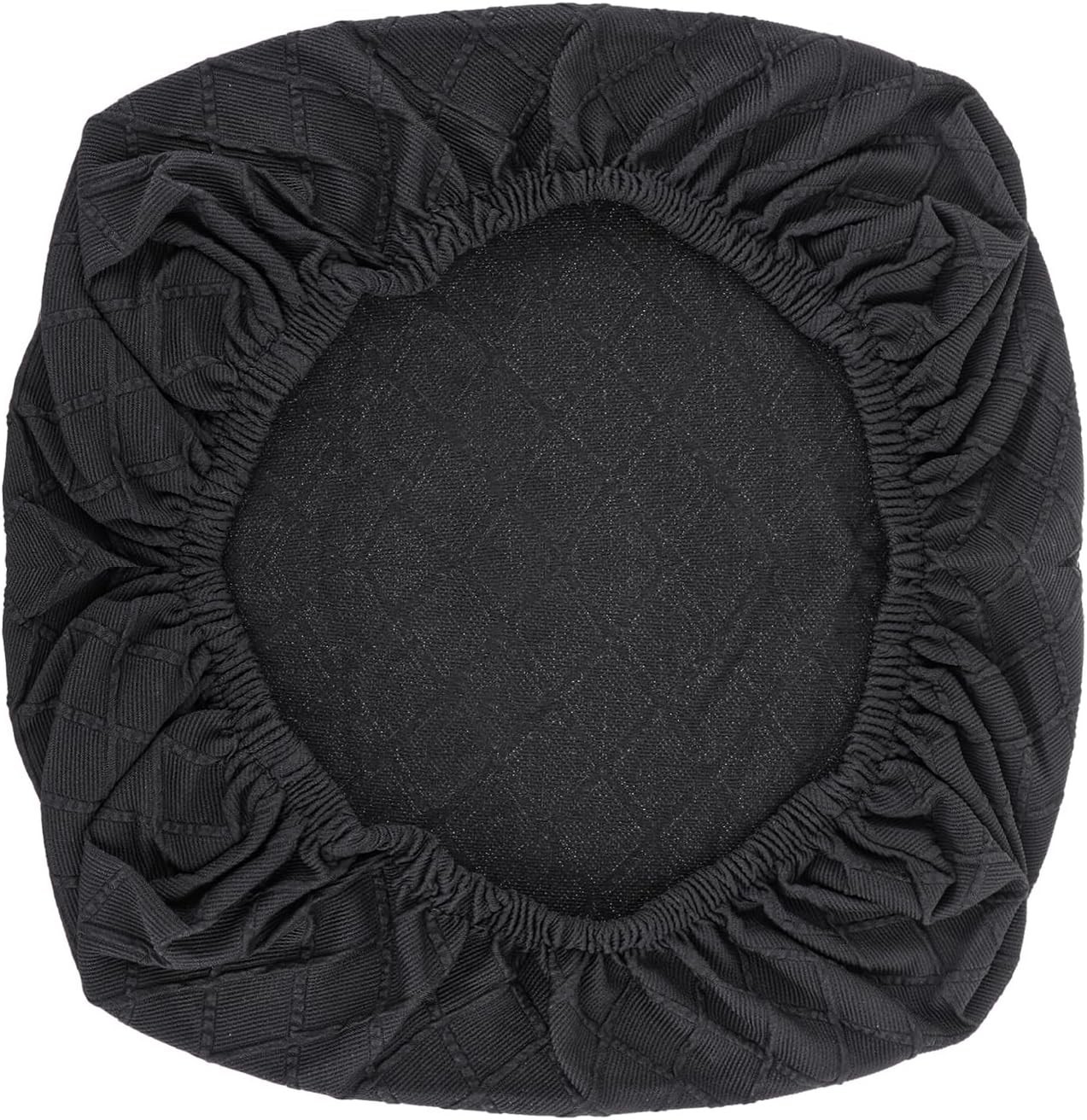 Seat Cover Elastic Desk Chair Cushion Protector Black