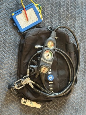 Aqua Lung Regulator With Pressure Gage 