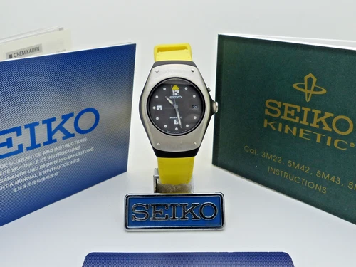 SEIKO Kinetic Arctura Ladies SWP267P 3M22-OD49 NOS Vintage New Capacitor