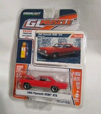GL MUSCLE SERIES RED 1968 PLYMOUTH HEMI GTX DIE-CAST CAR wRRs BY GREENLIGHT