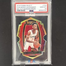 2018-19 Panini Select - Maroon Prizm /175 Shai Gilgeous-Alexander #104 RC PSA 10