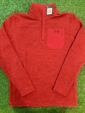 Under Armour Specialist Henley 2.0 Long Sleeve Sweater Size Small Red NWT