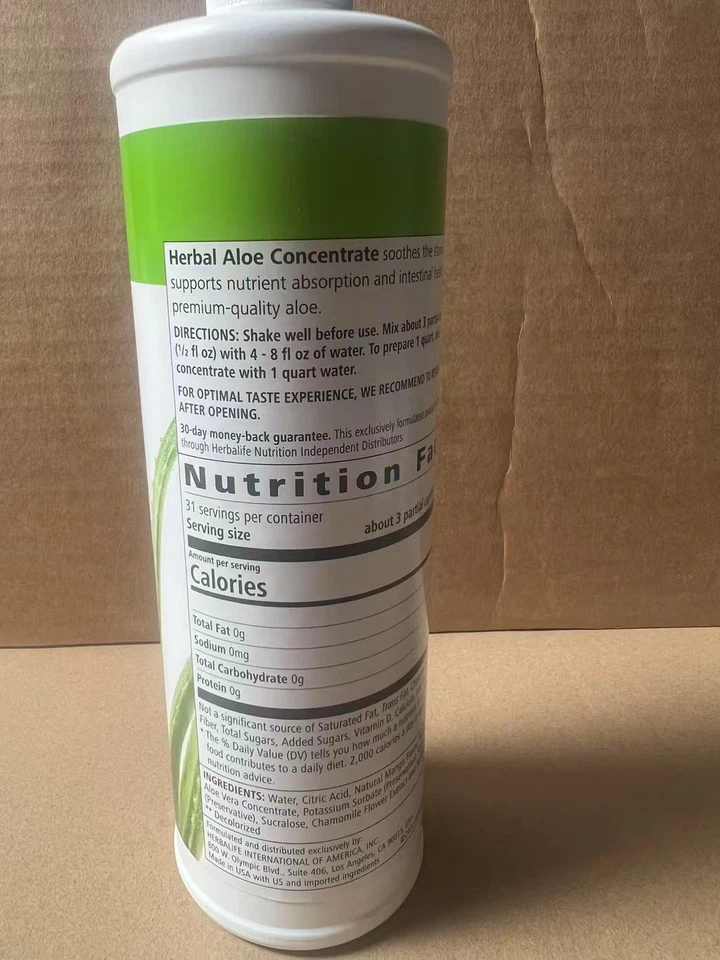 Concentrado de aloe Herbalife sabor mango 16 fl oz, para la salud digestiva Foto 2 de 3