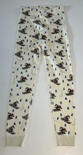 Hanna Andersson Disney Mickey Mouse Pajama Pants Holiday Skis Size 130 cm US 8