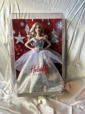 2021 Holiday Barbie Signature Doll Blonde GXL21 Silver Gown Mattel Collector