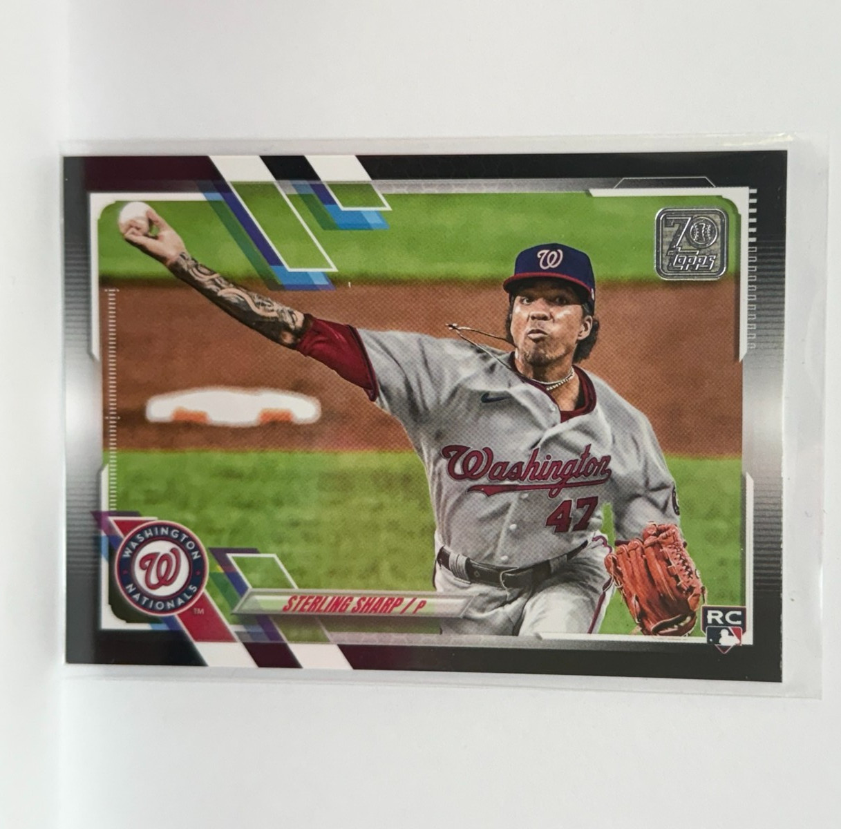 2021 Topps Update Black /70 Sterling Sharp #US266 Rookie RC