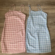 SHEIN plaid Cami Dresses Size Small.