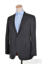 SUITSUPPLY Solid Gray 100 Wool Mens Blazer Sport Coat Jacket - 42 R